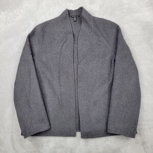 Eileen Fisher Charcoal Open-Front Blazer